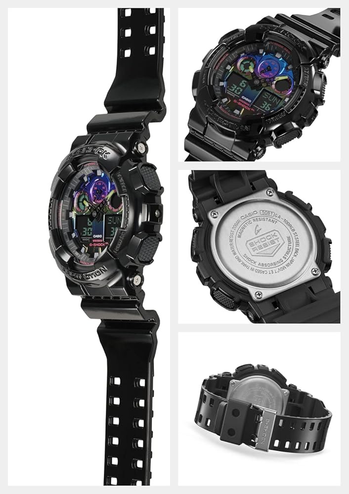 Casio G-Shock GA-100RGB-1AJF [G-Shock Virtual Rainbow: Gamer's RGB Series]  Watch Imported from Japan Feb 2023 Model